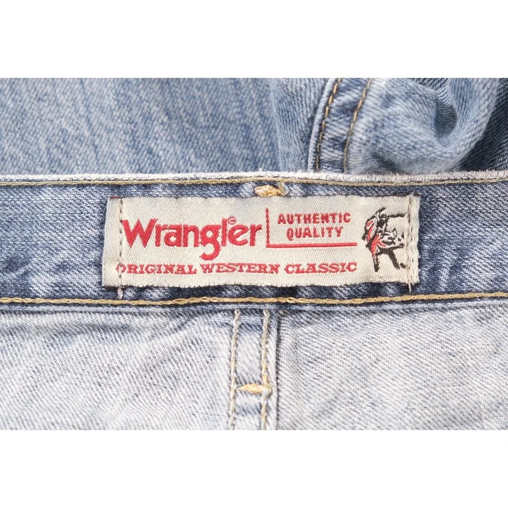 Wrangler Jeans Mens 34x32 Blue PBR Professional Bull Riders Straight Leg Denim